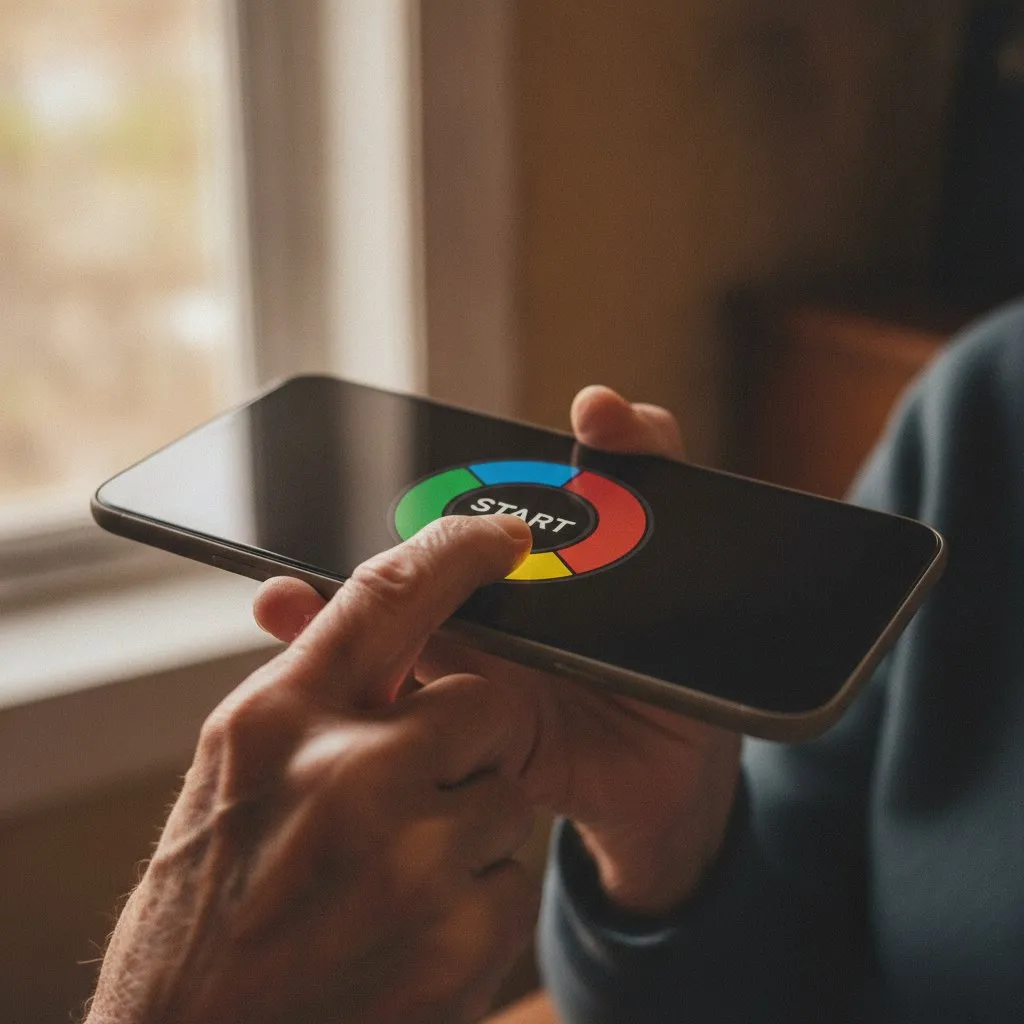 Interaction tactile avec de grands boutons
