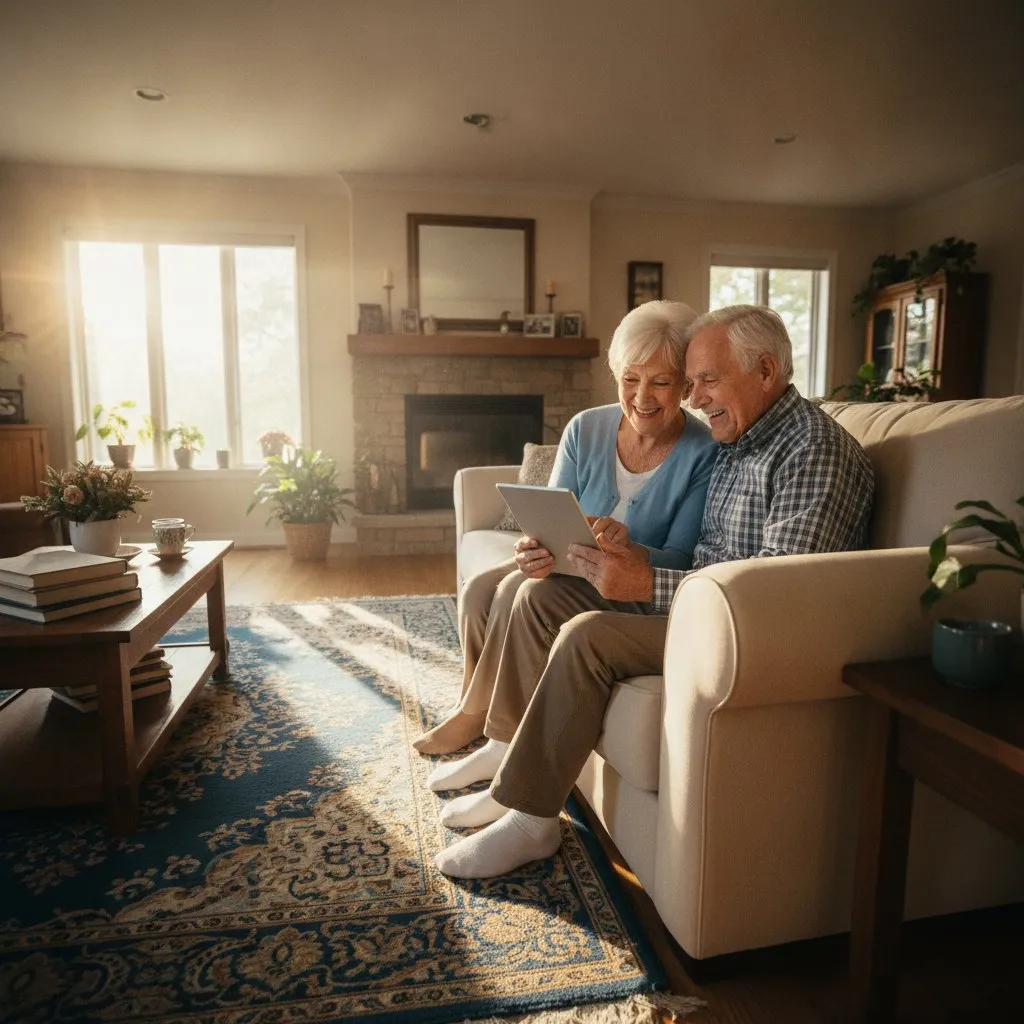 Design web senior avec grands boutons et textes