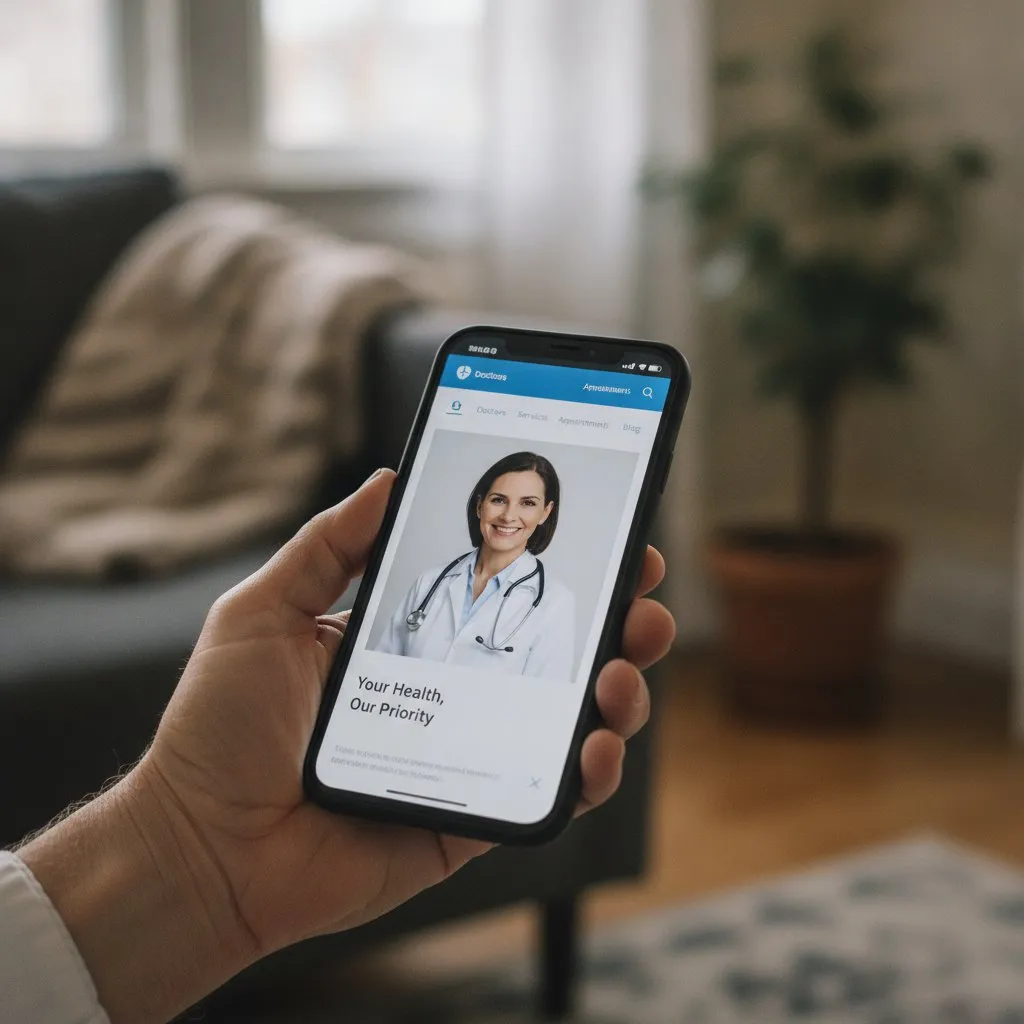 Professional web design for doctors